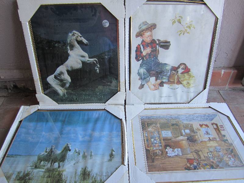 lot 191 image: Lot of 4 Frames Posters New old sto...