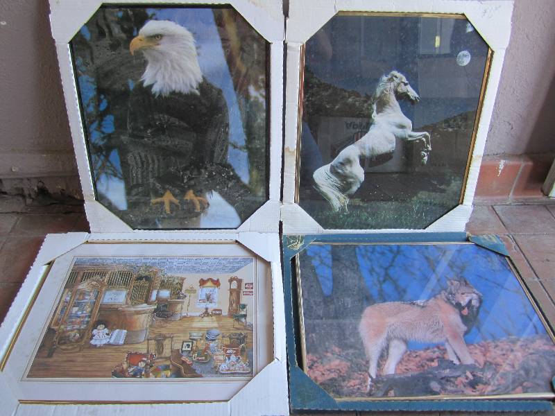 lot 192 image: Lot of 4 Frames Posters New old sto...