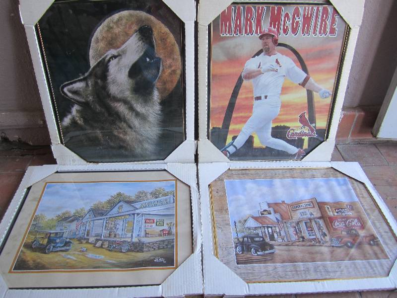 lot 193 image: Lot of 4 Frames Posters New old sto...