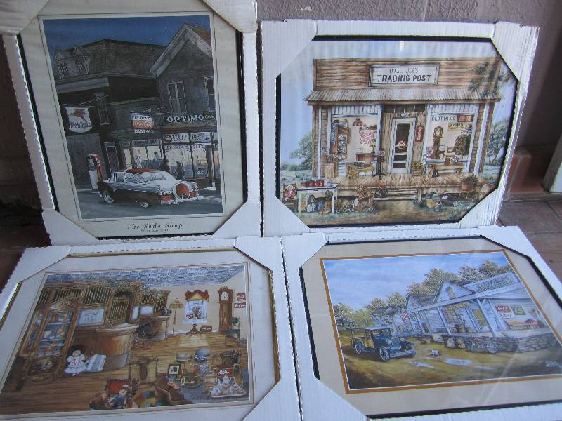 lot 197 image: Lot of 4 Frames Posters New old sto...