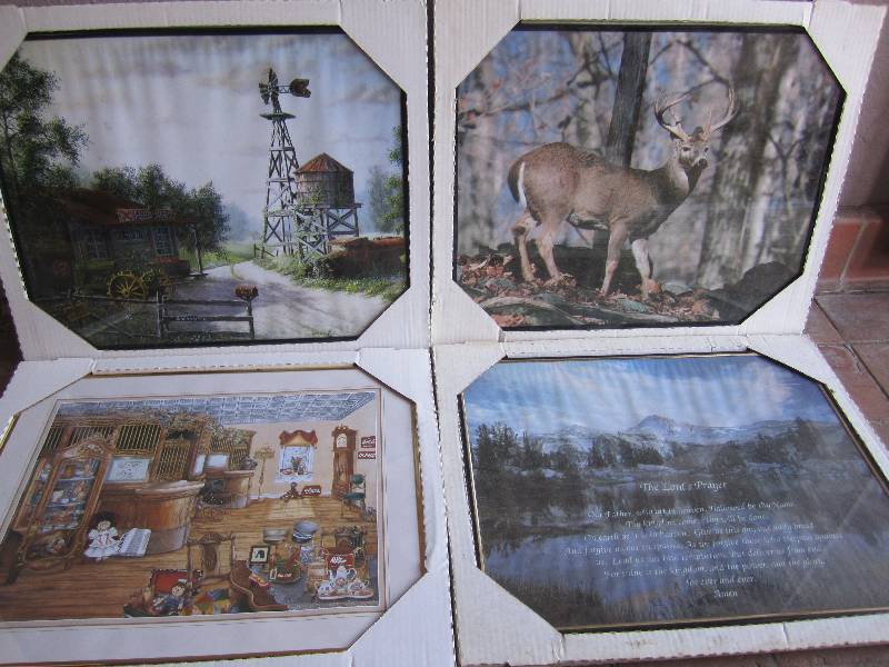 lot 198 image: Lot of 4 Frames Posters New old sto...
