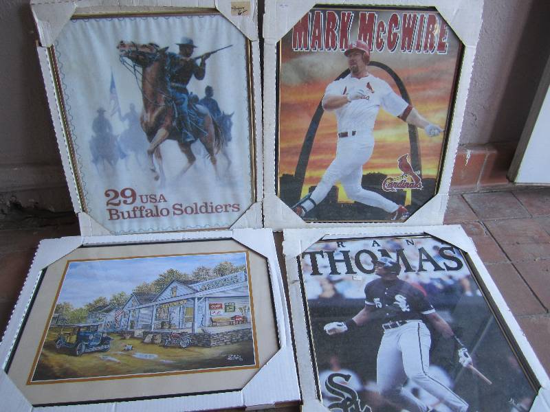 lot 199 image: Lot of 4 Frames Posters New old sto...
