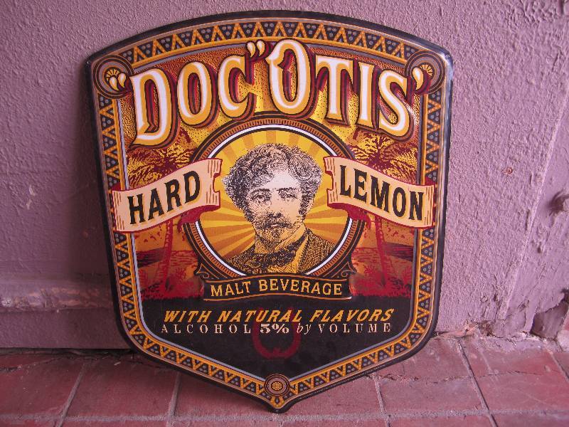 lot 208 image: Doc Otis Hard Lemonade Tin Sign 1...