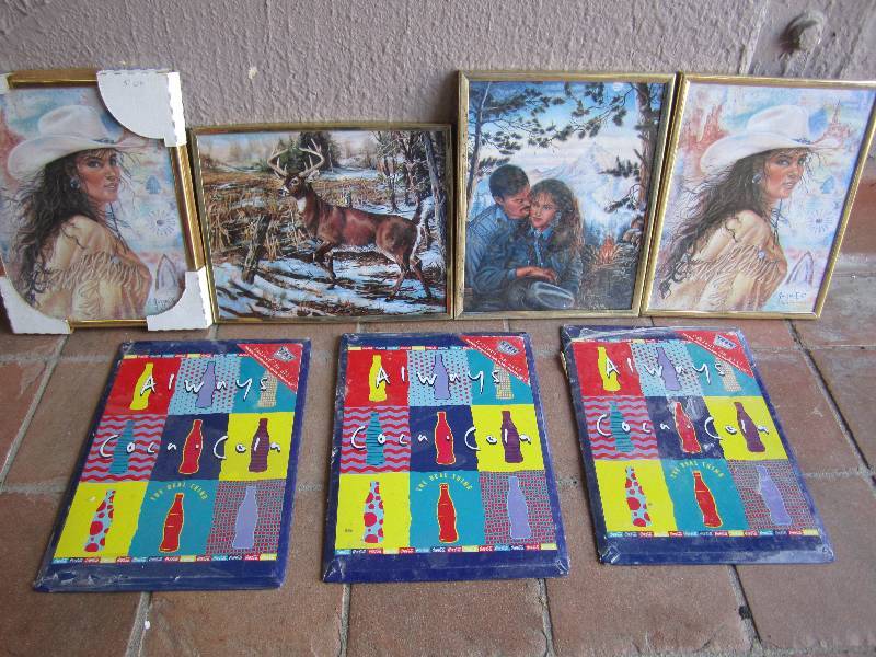 lot 241 image: 3 Small Coca-Cola Tin Signs  8 x 1...