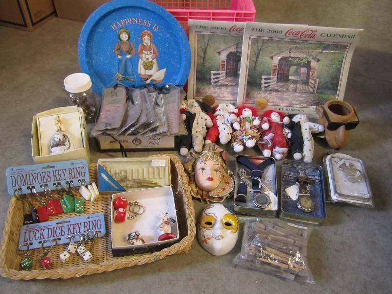 lot 244 image: Lot of Misc Items Porcelain Dolls C...