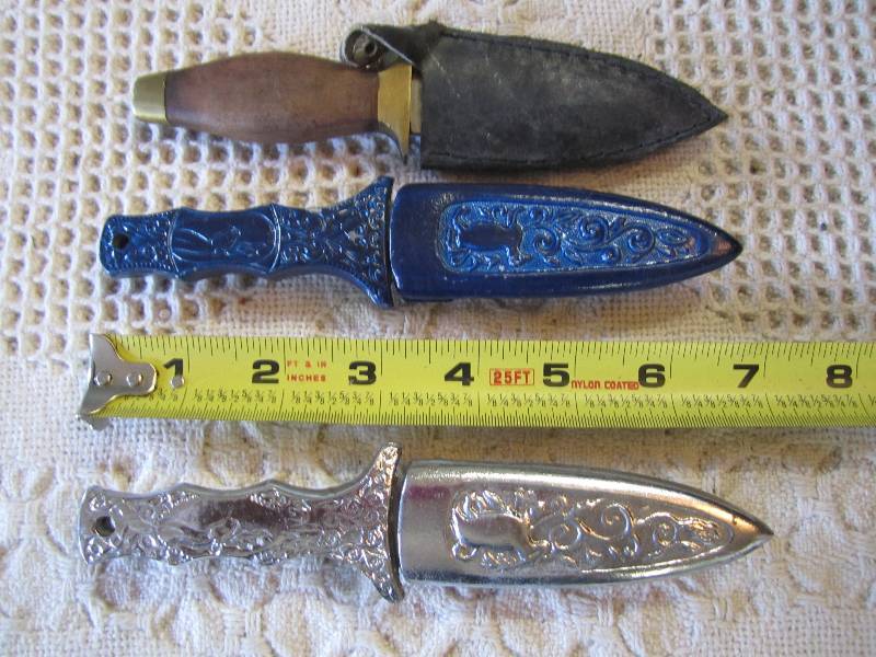 lot 257 image: Lot of 3 Boot Knives...