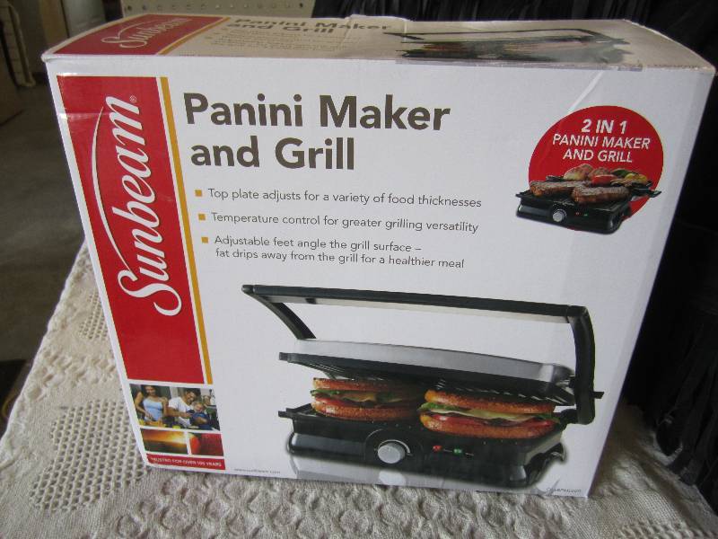lot 294 image: Sunbeam Panini Maker and Grill Open...
