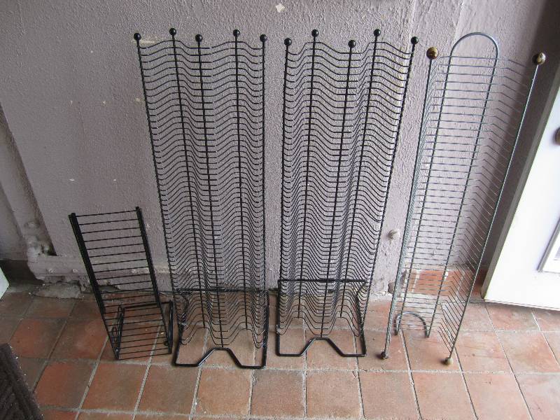 lot 300 image: Lot of 4 Metal Wire Racks...