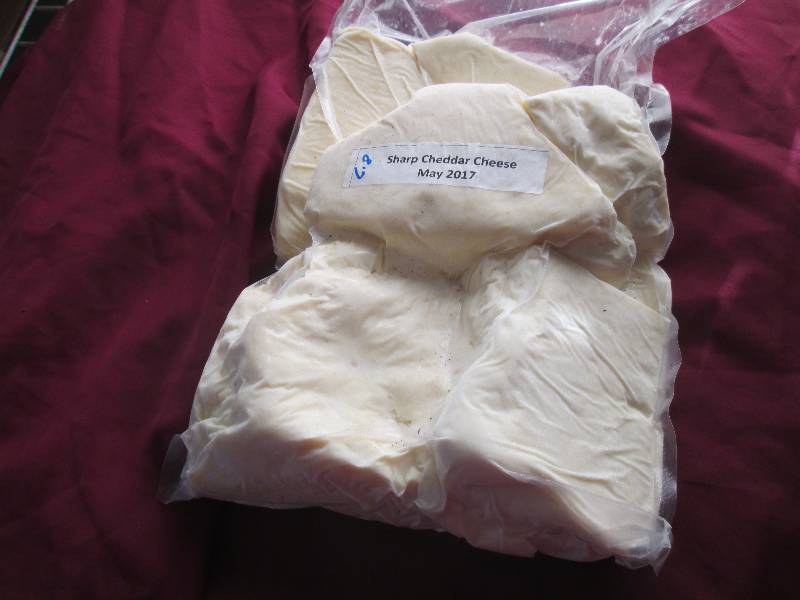 lot 2 image: 6.8 lb.Chunk Sharp Cheddar Cheese P...