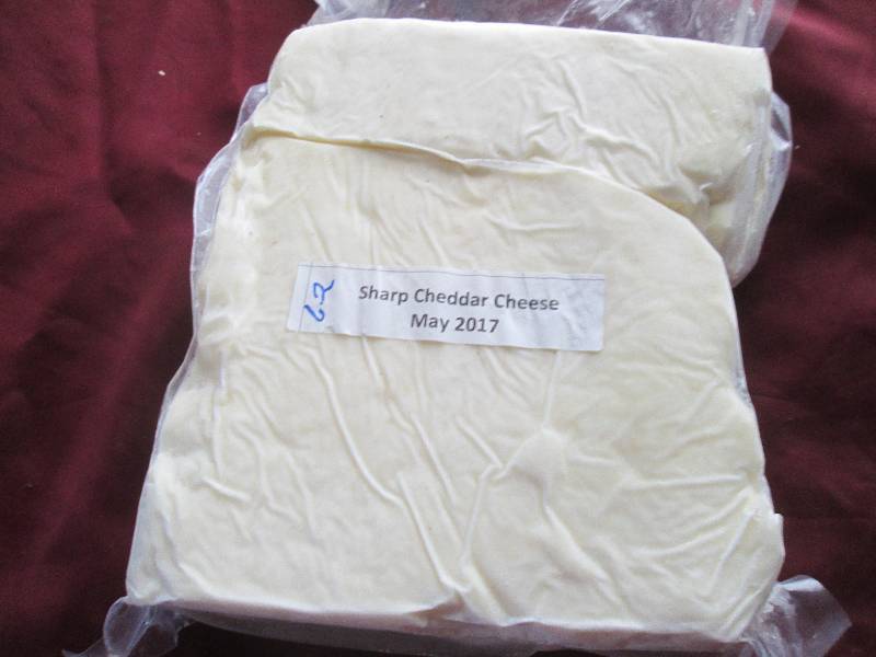 lot 3 image: 6.2 lb.Chunk Sharp Cheddar Cheese P...