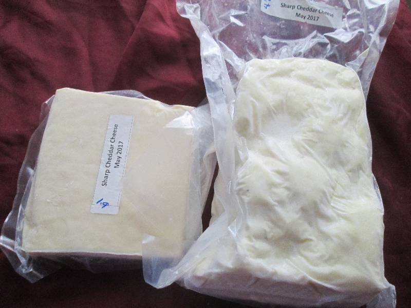 lot 7 image: 6.6 lb.Chunk Sharp Cheddar Cheese P...
