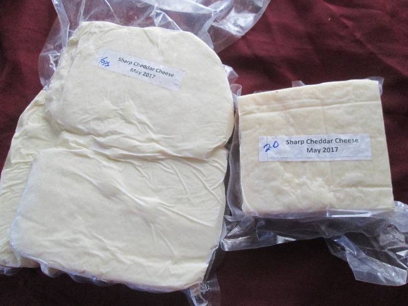 lot 10 image: 6.9 lb.Chunk Sharp Cheddar Cheese P...
