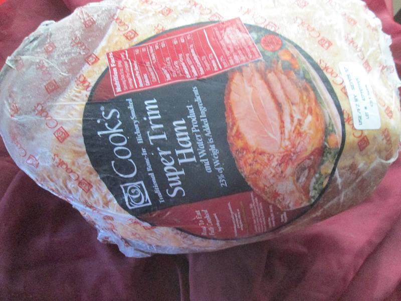 lot 25 image: 22.1 lb. Super Trim Ham Frozen Best...
