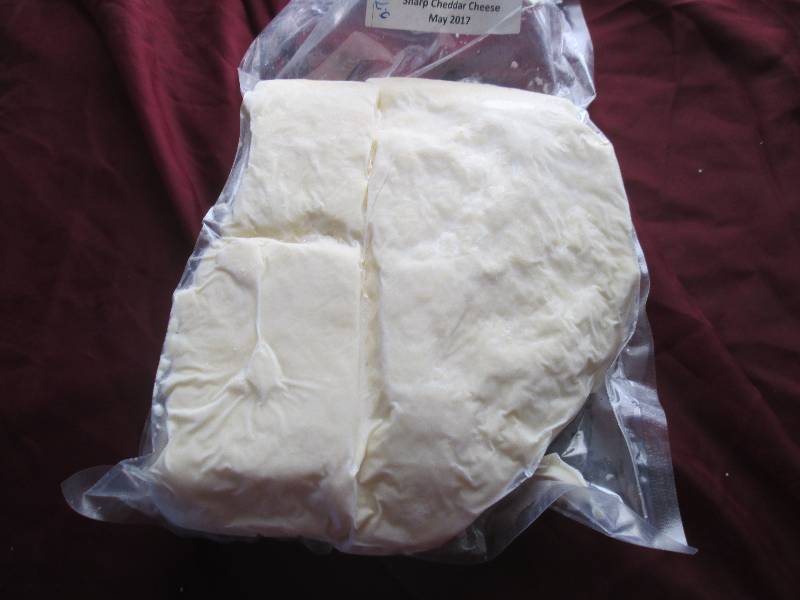 lot 30 image: 5.7 lb.Chunk Sharp Cheddar Cheese P...