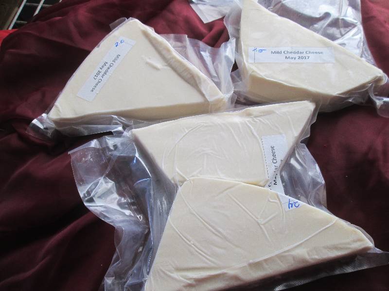 lot 34 image: 5.9 lb.Chunk Mild Cheddar Cheese Pr...