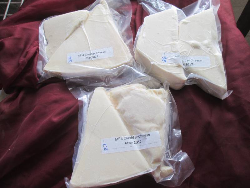 lot 36 image: 6.7 lb.Chunk Mild Cheddar Cheese Pr...