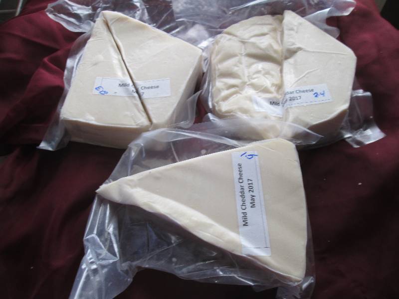 lot 38 image: 6.2 lb.Chunk Mild Cheddar Cheese Pr...