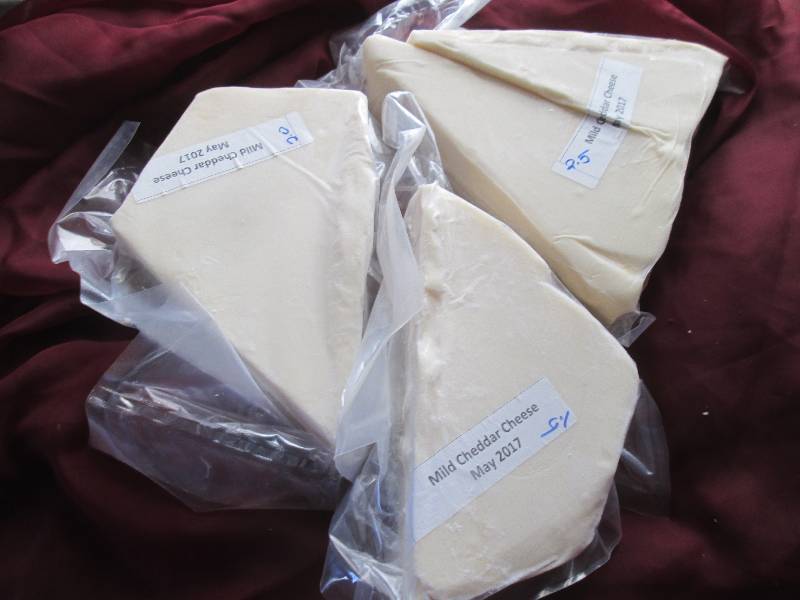lot 40 image: 6.0 lb.Chunk Mild Cheddar Cheese Pr...