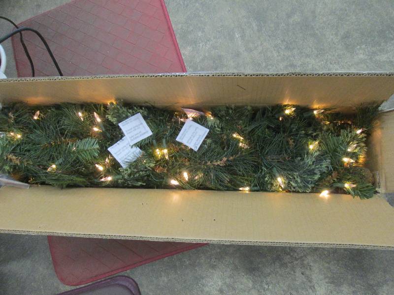 lot 58 image: 9 ft. Pre-Lit LED Alexander Pine Ar...