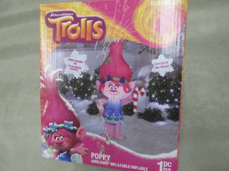 lot 97 image: Trolls Poppy Inflatable open box, u...
