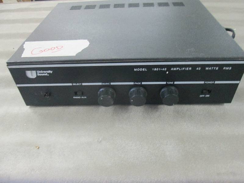 lot 129 image: University Sound 1801-40 Amplifier ...