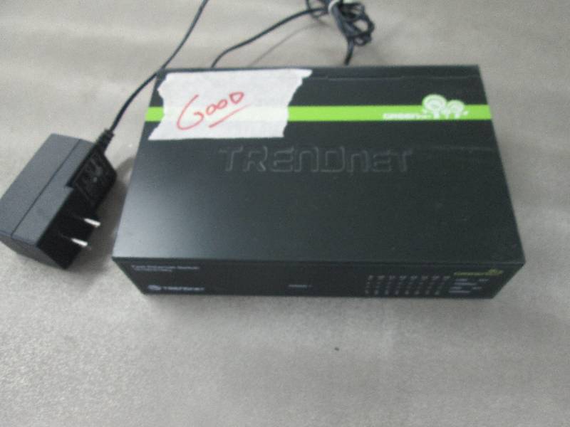 lot 145 image: TrendNet Ethernet Switch-used, powe...