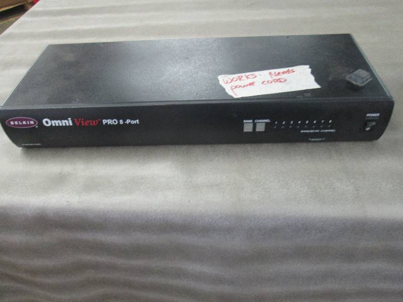 lot 158 image: Belkin Omni View Pro 8 Port - used,...