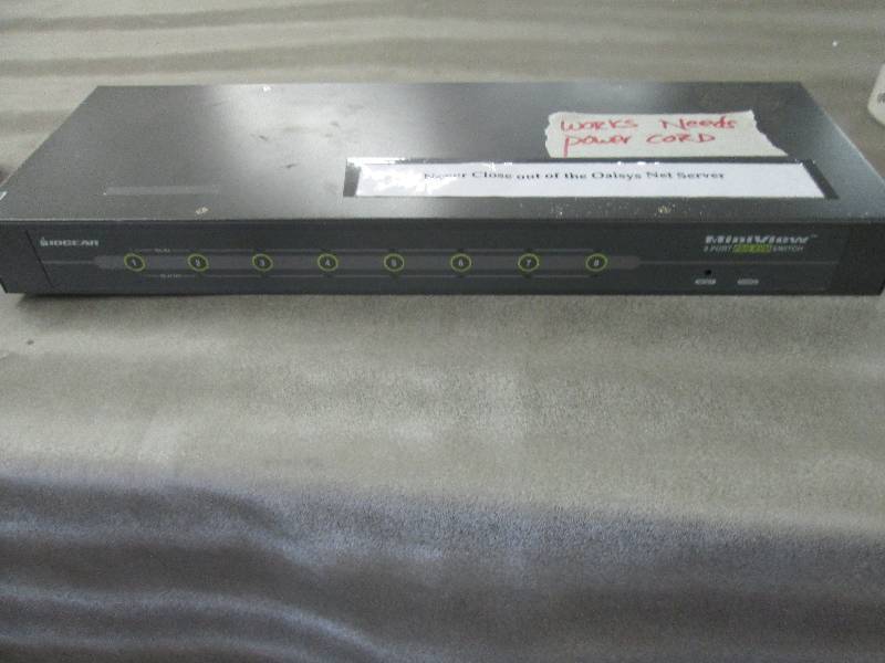 lot 159 image: MiniView 8 Port Switch-used, powers...