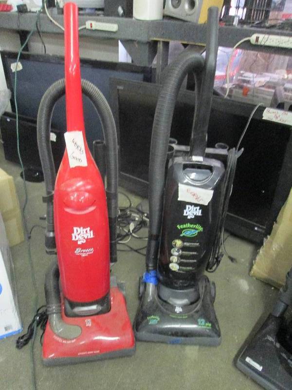 lot 175 image: Lot of 2 Dirt Devil Upright Vacuums...