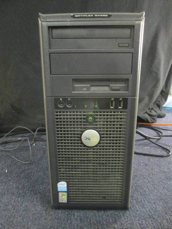 lot 218 image: Dell Optiplex GX280 Computer Tower,...