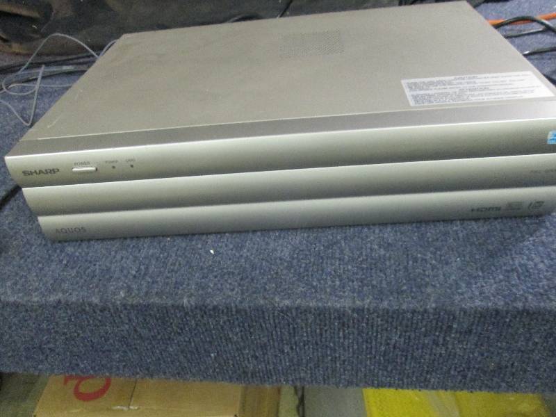 lot 224 image: Sharp Aquos AVC System , powers up...
