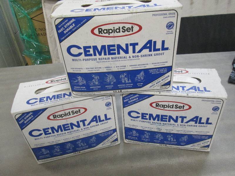 lot 293 image: Lot of 3 Rapid Set Cement All Bag F...