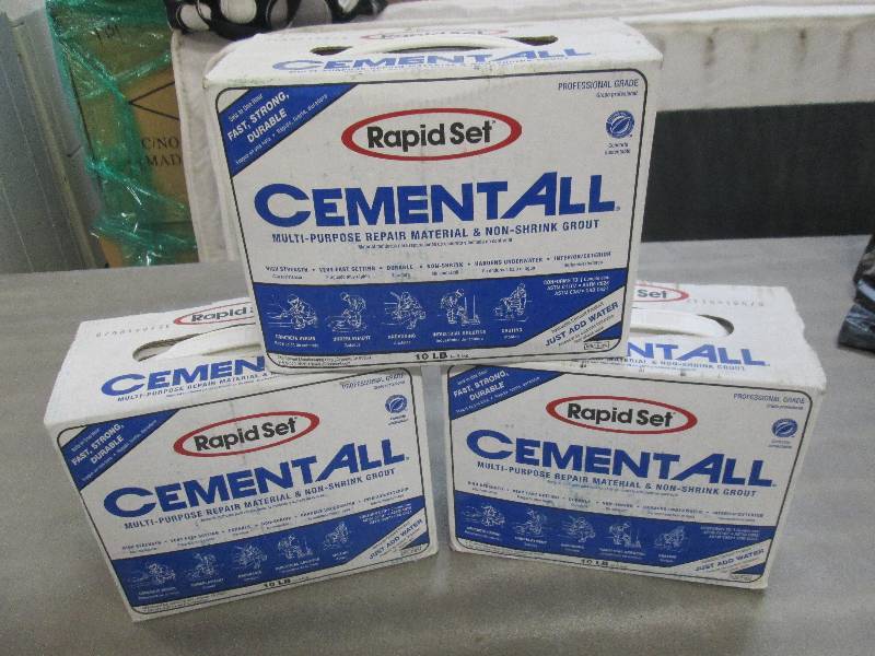 lot 294 image: Lot of 3 Rapid Set Cement All Bag F...
