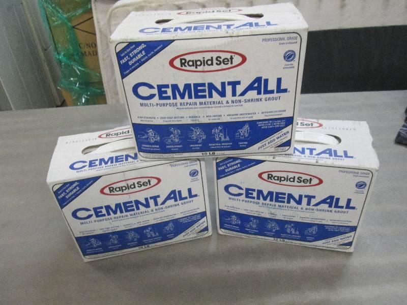 lot 297 image: Lot of 3 Rapid Set Cement All Bag F...