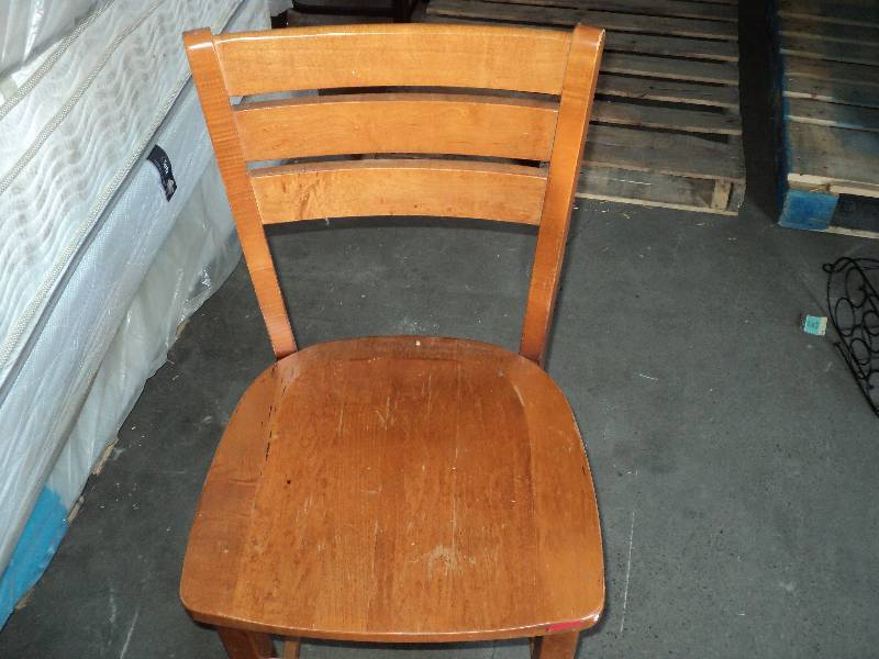 lot 12 image: wooden bar stool 25in from floor to...