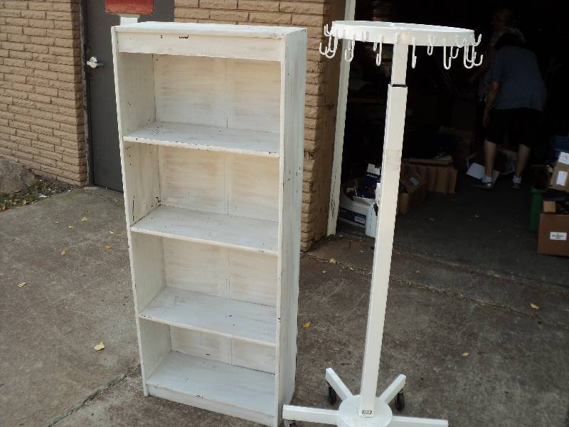 lot 39 image: display rack and book shelf...