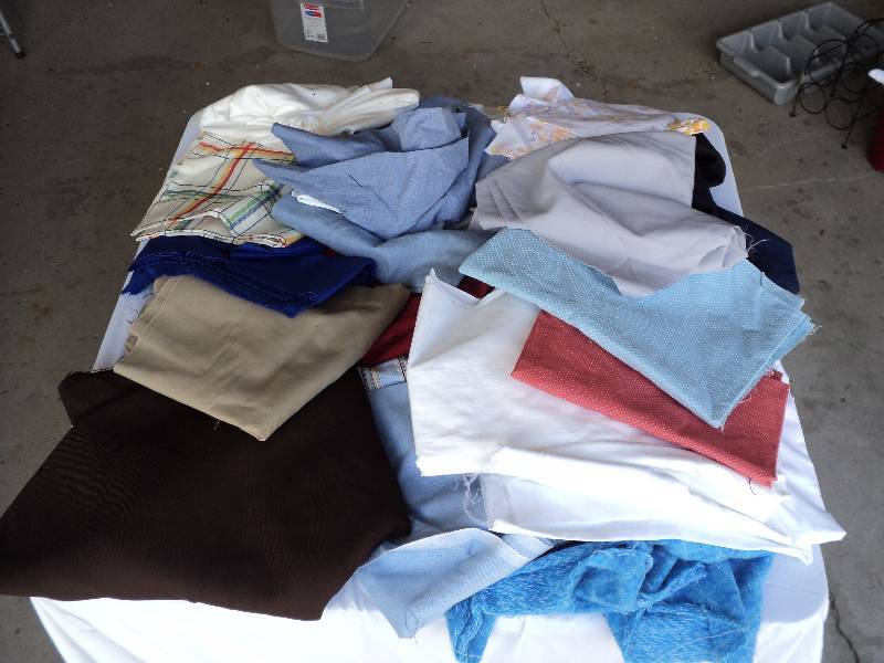 lot 43 image: many yards of material...