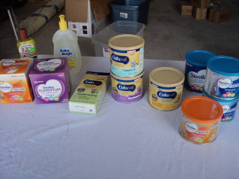 lot 60 image: baby formula, expires April 2018...