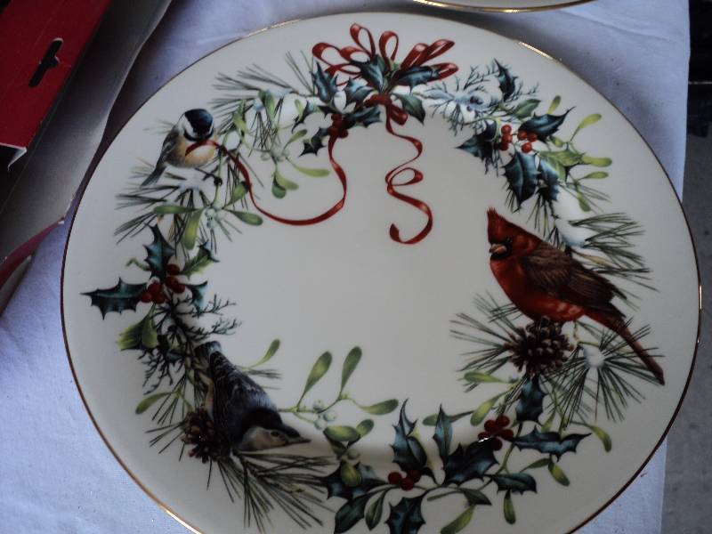 lot 114 image: lenox christmas plates and christma...
