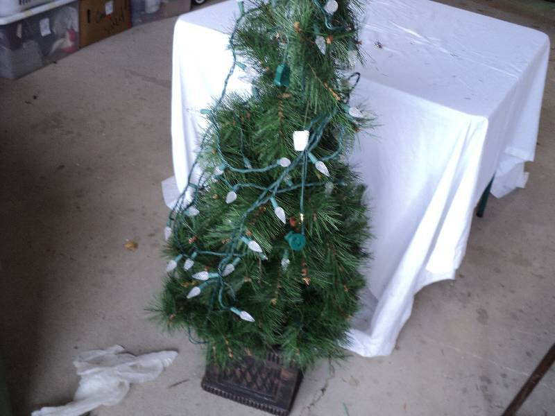 lot 117 image: 44 in tall tree with lights...
