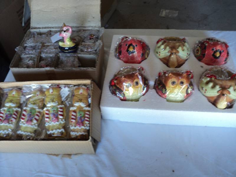 lot 142 image: 6 new owl, moos, and cardinal, and ...
