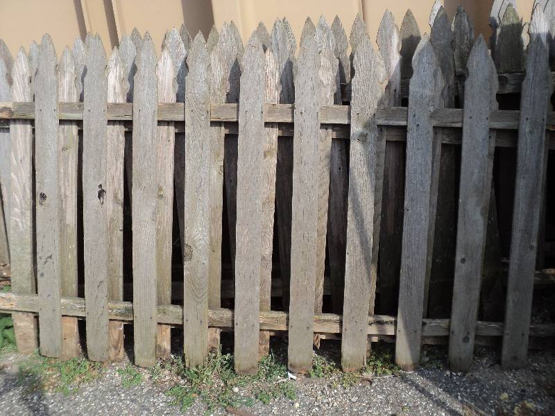 lot 177 image: lot of 5 picket fences, 4x8ft, some...