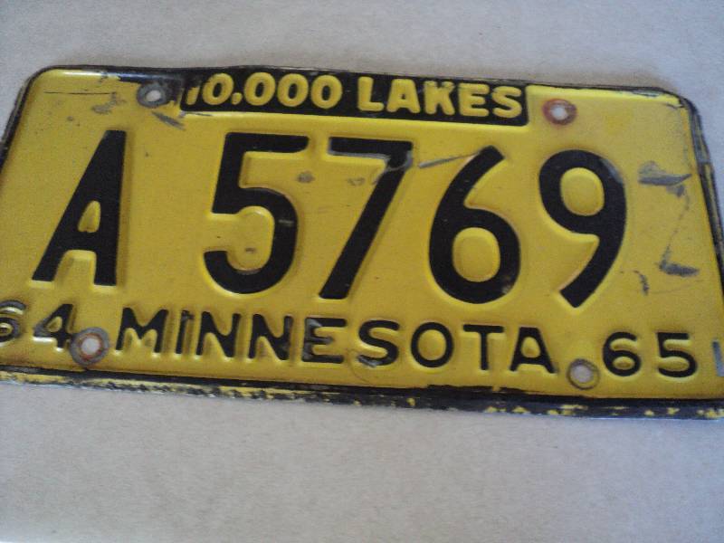 lot 184 image: 1965 license plate...