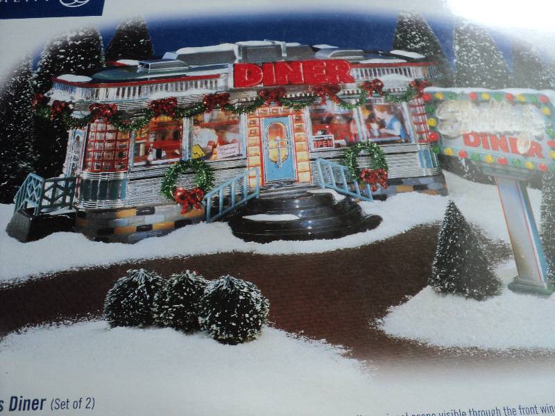 lot 200 image: dept 56 shellys diner, snow villag...