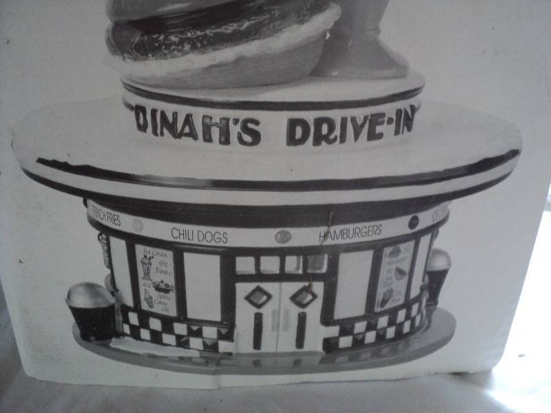 lot 201 image: dept 56 dinahs drive-in, ceramic s...