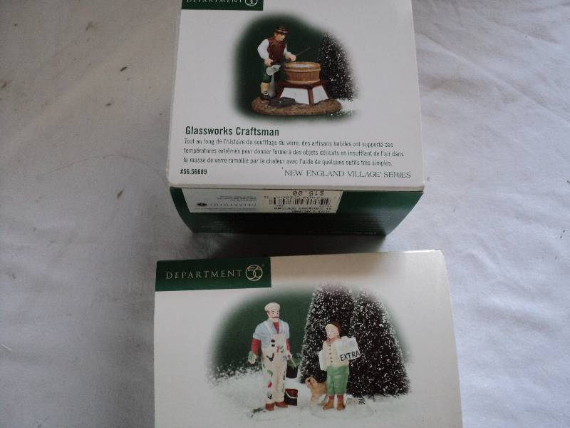 lot 206 image: dept 56 glasswork craftman and city...