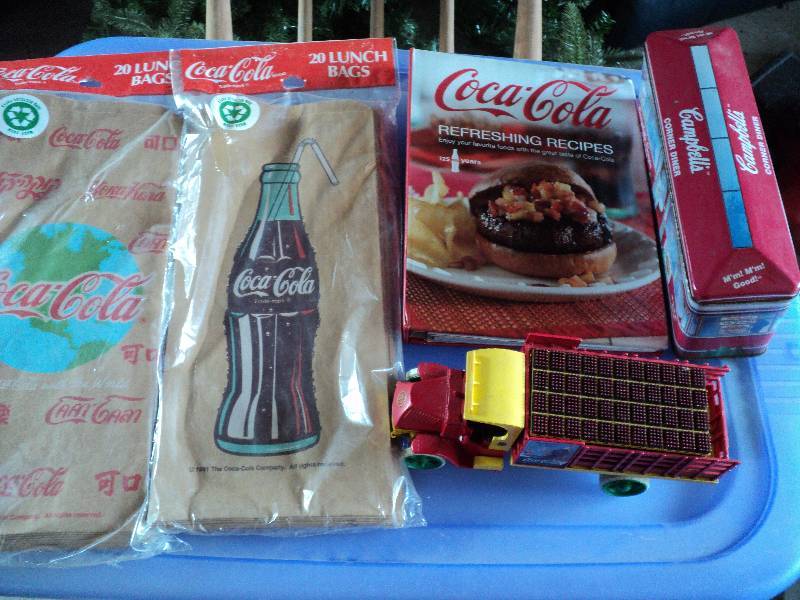 lot 221 image: coca-cola gags, truck, cookbook and...