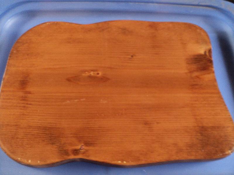 lot 228 image: wood cutting board...