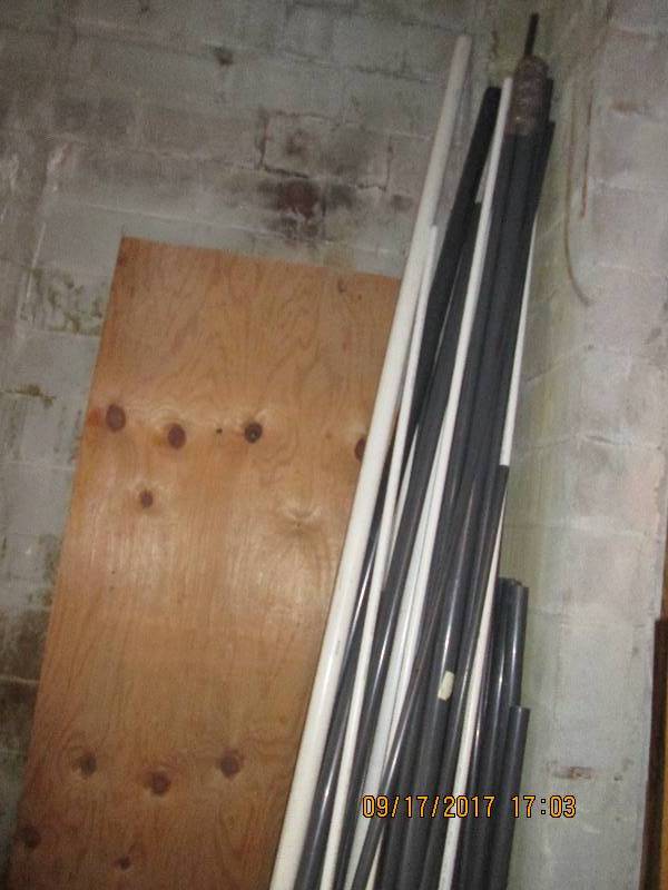 lot 72 image: Lot of assorted plastic pipe and a ...