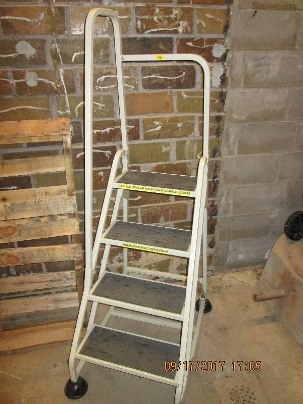 lot 73 image: Rolling step ladder...